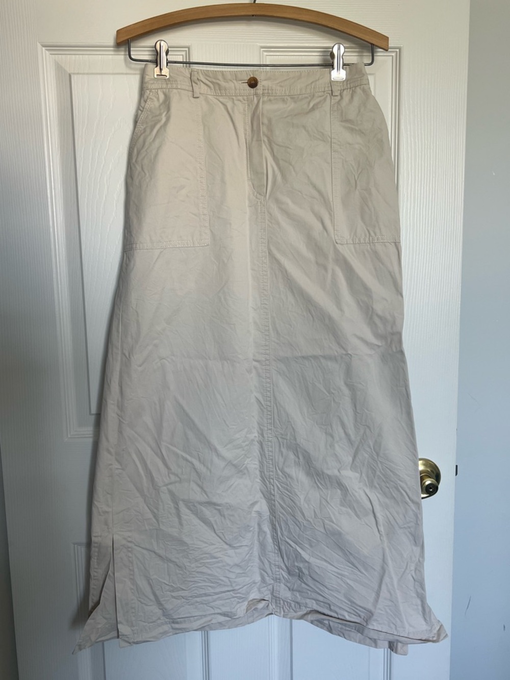 Vintage Y2K Escada Cream Cotton Skirt